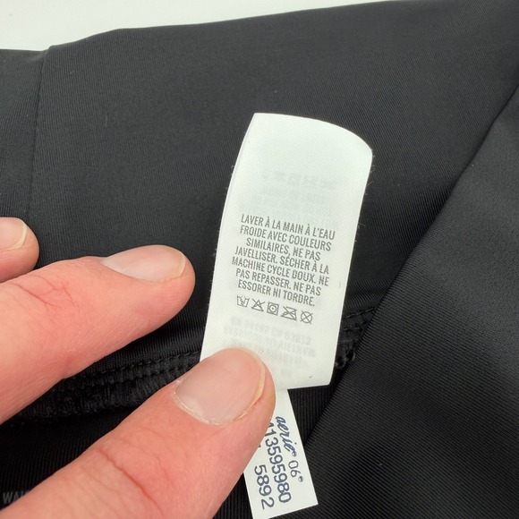 Aerie Black High Waisted Full Coverage Bikini Bottoms Cross Waist Size L NWT - Picture 6 of 11